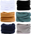 KINREE Neck Gaiter 6 Pack, Multifunctional Headwear UV Protection Breathable Headband Face Mask for Men Women Outdoor Sports