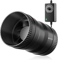 Hon&Guan 4 Inch Inline Booster Duct Fan with Speed Controller - 130 CFM Airflow with 6W Ultra-Low Power and Low Noise