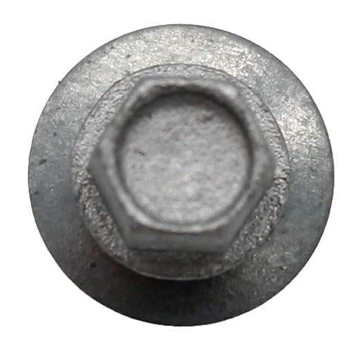 12 x 1-1/2" NO Paint Type 5 Drill Point Roofing Screws - Hex Washer Head - Self-Starting/Tapping - EPDM Washer. 1 x 250 Count Bag - 250 Screws
