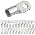 SELTERM 25pcs 3/0 AWG 3/8" Stud Marine Grade Tinned Copper Battery Cable Lugs, 000 Gauge Ring Terminals, UL Wire Lugs Electrical Battery Cable Ends, Tinned Copper Lugs Battery Terminal Connectors
