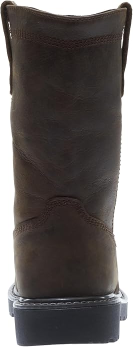 Wolverine Men's Floorhand Waterproof 10in Wellington Dark Brown Work Boot