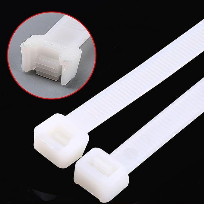 36 inch zip ties heavy duty outdoor use 15 pieces long cable ties white large plastic tie wraps 200 lbs Tensile Strength