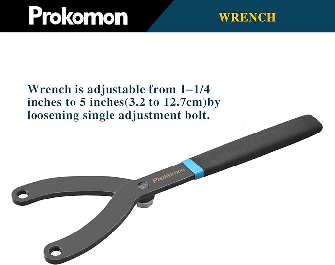 Prokomon 15Pc Adjustable Pin Spanner Wrench Set/Variable Cylinder Fan Clutch Pully Holder Wrench with Soft Handle