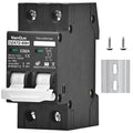 DC 260V 500V 600V 800V 1000V Circuit Breaker MCB Solar Panel Protector PV System Battery Discharge Protector Automatic AC DC Univesal Thermomagnetic Black Color (32A)