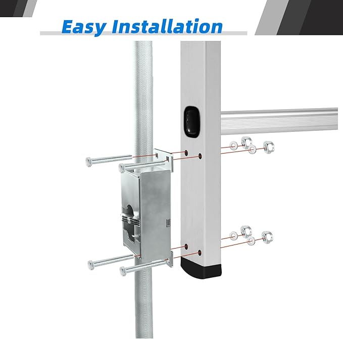 Ladder Leveler Non-Slip Rubber Leg Ladder Stabilizer, Adjustable Ladder Leg Level, Maximum Load Capacity 550 lbs, Fits Indoor and Outdoor Stairs and All Surfaces, Ladder Fittings 1 Pair (26 Inch)