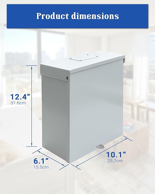 63A Generator Transfer Switch, 3P Heavy Duty Automatic Transfer Switch, 120/240V Dual Power Safety for Indoor or Outdoor Use
