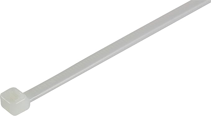 GTSE 12 Inch White/Clear Heavy Duty Zip Ties, 1,000 Bulk Pack, 120lb Strength, UV Resistant Nylon Cable Ties, Self-Locking 12" Tie Wraps