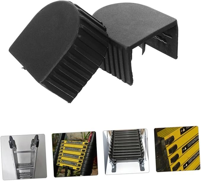 Garneck 4pcs Ladder Foot Protection Caps Non-Slip Cushion Pads for Telescopic Folding Ladders Easy to Install Versatile and Slip-Resistant Accessories for Enhanced Safety