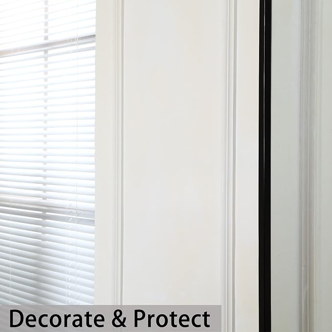 Aluminum Peel and Stick L Molding Corner Guards with 90° Angle for Wall Door Frame Cabinet Baseboard Protection and Decoration, 51.2in x 0.8in (3Pcs)