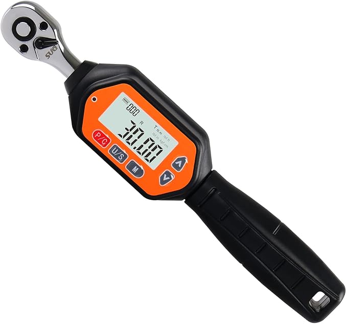 Mini Digital Torque Wrench - 1/4-inch Drive with Buzzer & LED, 0.9-30 Nm, High-Precision Electronic Tool for Bike & Car Repairs, Calibrated for Reliability