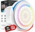 Bathroom Exhaust Fan with Light, 10 RGB Lights Upgraded 2 Way 6 Speed Bathroom Fan with Light & Remote Low Noise DC Motor 3000 RPM Energy Saving Household Ventilation Fans P108A2