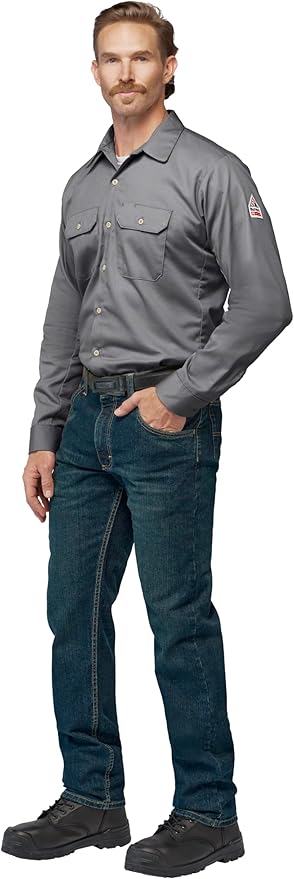 Bulwark FR Unisex Adult Flame Resistant Cotton Work Shirt