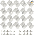 20 Units Solar Panel Z Brackets Mount Mounting Kits with Nuts and Bolts for RVs, Trailers, Boats, Yachts, Wall and Other Off Gird Roof Installation Silver 5 Sets