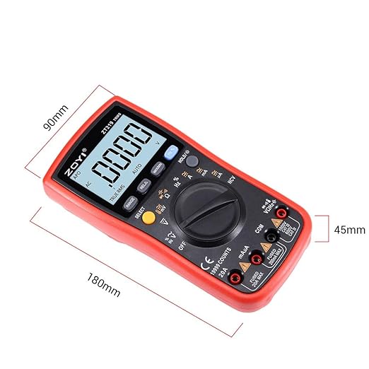 ZOYI ZT219 True RMS Digital Multimeter 19999 Counts, Auto ranging NCV, Temperature, Capacitance, Frequency Duty Cycle Tester, with Backlight Data Hold