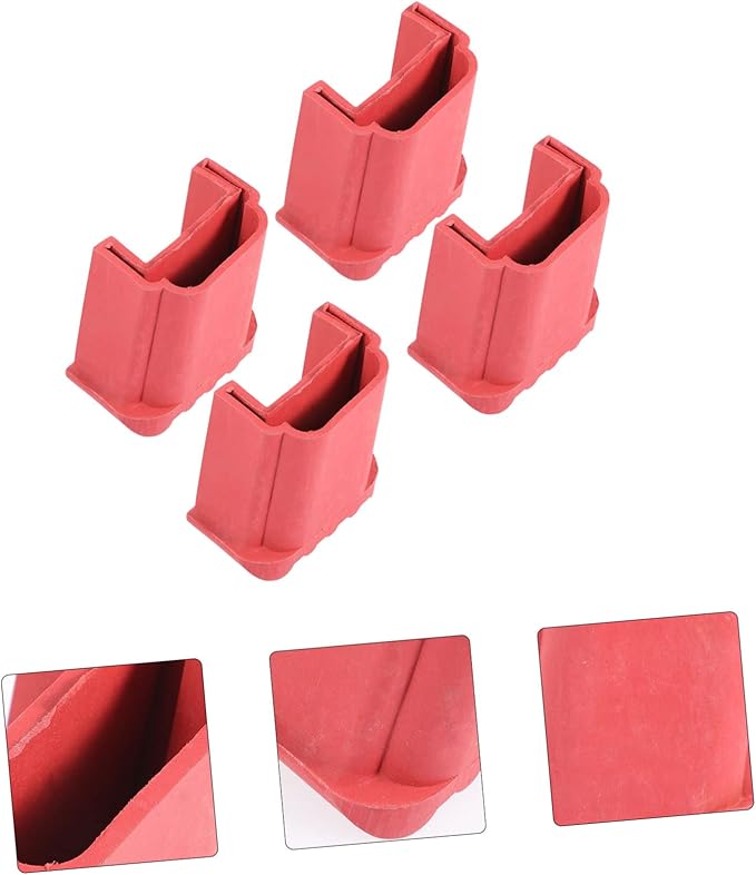 4pcs Non-Slip Ladder Rubber Covers Anti-Skid Foot Protectors for Step and Extension Ladders Durable and Wear-Resistant Floors and Reduce Noise
