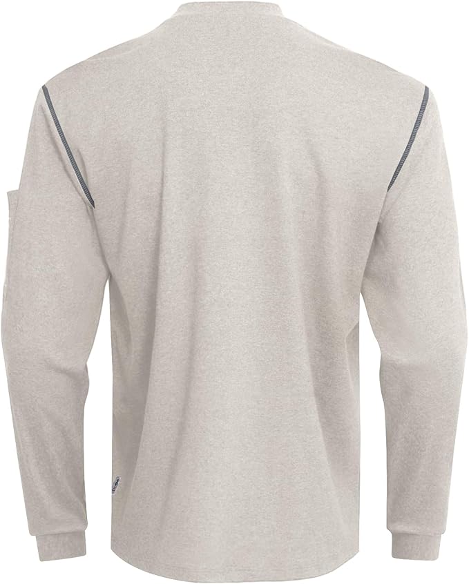 FR Shirts for Men CAT2/HRC2 Flame Resistant Shirts 6.5oz Light Weight Long Sleeve Fire Retardant Shirts