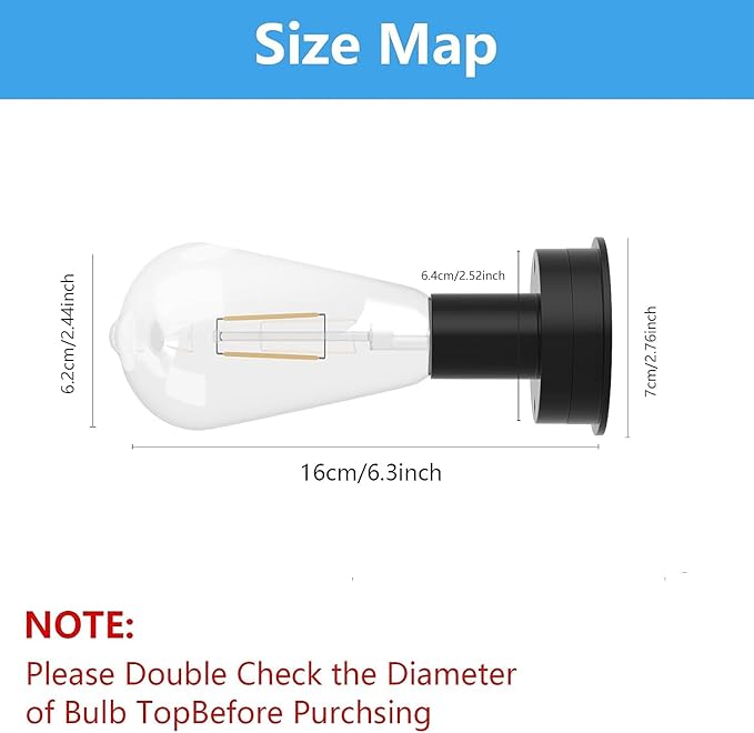 Replacement Solar Light Parts,Waterproof Solar Lanterns Replacement Accessories for Lanterns Outdoor (7CM/2.76 INCH with Bulb 1PCS)