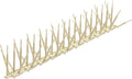Bird B Gone - Tan Plastic Anti Bird Spikes (50') - Humane Deterrent - Stops Pigeons & Birds from Roosting - UV-Stabilized Polycarbonate - for Rooftops, Ledges, Fences, Etc - Made in USA