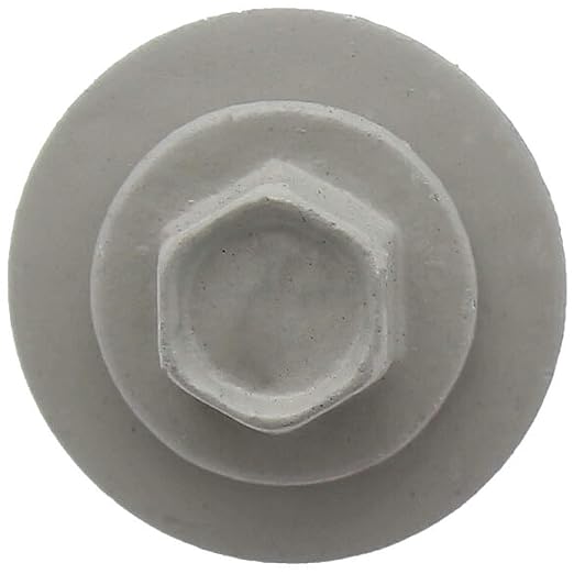 Metal Roofing Screw: (250) 12 x 1-1/2" ASH Gray Hex Sheet Metal Roof Screw. Sharp Point Metal to Wood siding Screws. 5/8" EPDM Washer.