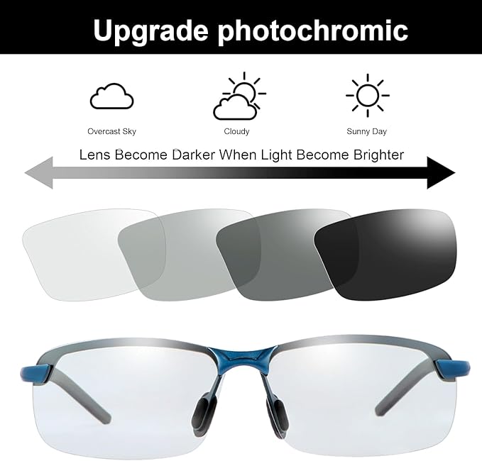 YIMI Polarized Photochromic Driving z87 Sunglasses For Men Women Day and Night safety glasses