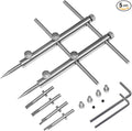 eTone Ultra Fine Photo Accessories Spanner Wrench Tool For SLR DSLR Large Format Camera Lens Repair Opening Retaining Ring Remover, Anti-Magnetic 3 Tips, 6 Screws and 2 Hexagon.