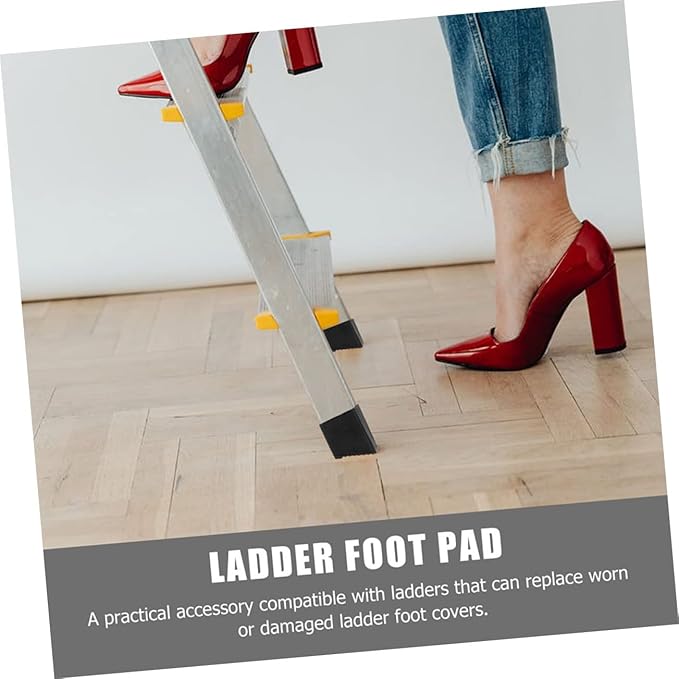 6Pcs Ladder Feet Pads Durable Non Slip Ladder Covers for Enhanced Stability and Floor Protection Essential Accessories for Household and Extension Ladders