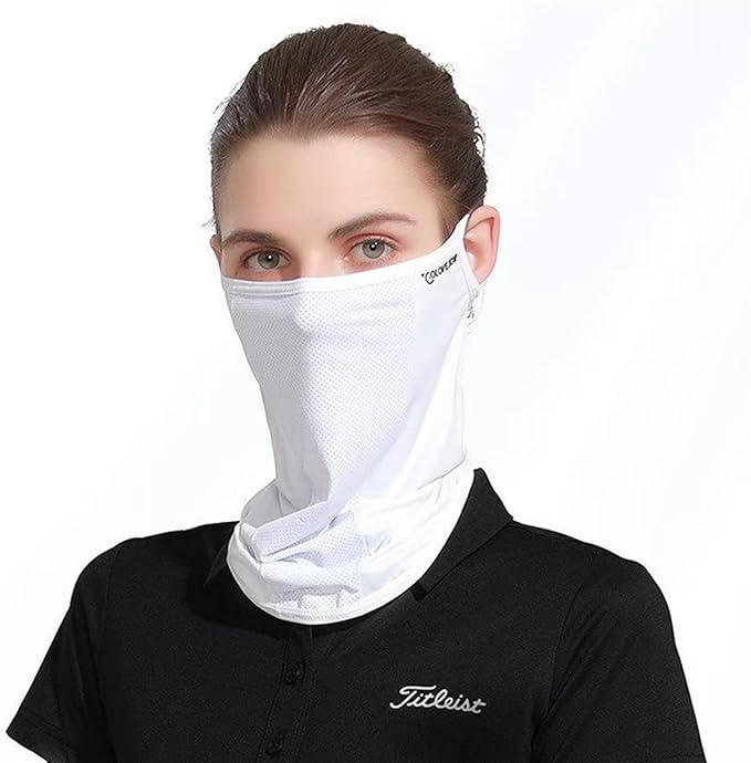 UPF 50+ Face Mask for Women & Men - Ice Silk Cooling Full Face Cover, Breathable Sun Protection Neck Gaiter