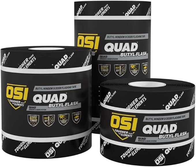 OSI Butyl Flash Tape 6" X75' 8SC Black