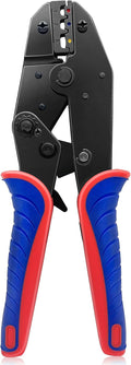 Wire Crimping Tool, Ratcheting Wire Crimper Tool, Crimper Tool for Heat Shrink, Nylon, Non-Insulated Connectors