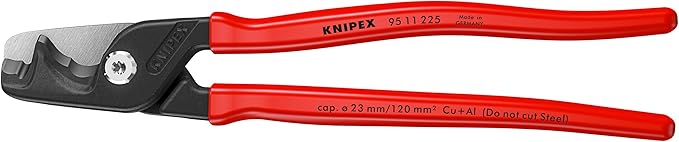 KNIPEX Tools 95 11 225 StepCut® XL Cable Shears, 9"