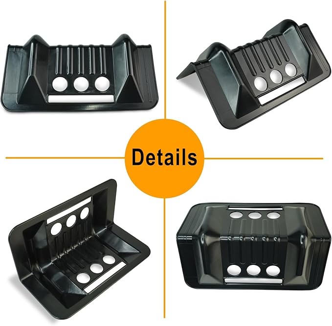 ENJ 20 Pack Black Flatbed Edge Protectors for Cargo Loads Corner Protectors Flatbed Used Together with Webbing to Protect Cargo