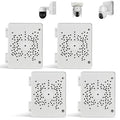 【Compatible with PTZ Cameras】 Security Camera Junction Box, Outdoor IP65 Waterproof CCTV Mounting Bracket, ABS Plastic Cable Concealment Box(4 Pack)