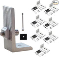 8PCS L-Foot Solar Mounts with Screws and Accessories, Heavy-Duty Aluminum Alloy Photovoltaic Panel Mounting Bracket, Photovoltaic Mount, Waterproof Solar Panel Bracket for Roof PV System