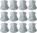 6 Pieces Summer Face Cover Scarf Mens Neck Gaiter For Men Women UV Protection Face Breathable Sun Protection Cycling Running