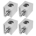 4 Pieces #4-2/0 Circuit Breaker Ground Lugs, Aluminum Neutral Lug Kit for Electrical Connections, Grounding Lugs (2/0, 4)