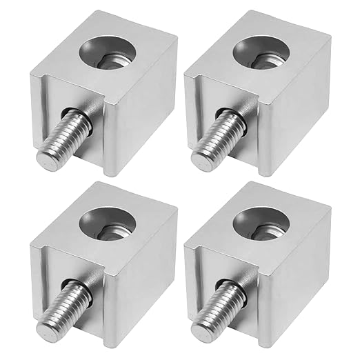 4 Pieces #4-2/0 Circuit Breaker Ground Lugs, Aluminum Neutral Lug Kit for Electrical Connections, Grounding Lugs (2/0, 4)