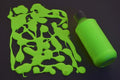DirectGlow 8oz UV Blacklight Reactive Fluorescent Acrylic Paints (Yellow)