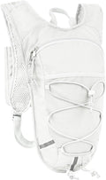 Lightweight Hydration Backpack 2L Water Bladder Pack for Running, Cycling, Hiking – Anti-Theft Water Backpack with Phone Holder, Trekking Pole Holder & Reflective Strips for Men & Women