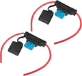 uxcell DC 12V 10 Gauge Car in Line ATC Blade Style Inline Fuse Holder with 60A Large Fuse