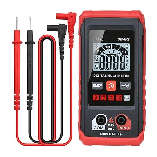 Ht Automatic Digital Multimeter,Tm-510 4000 Counts Smart Digital Multimeter,Digital Display Intelligent Multimeter,Voltage Tester with Non-Contact Voltage Function (1 PCS)