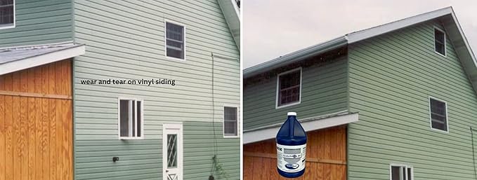 EaCo Chem Cleansol BC - Brushless Oxidation and Soil Remover for Most Surfaces - Highly Dilutable, All-Purpose Cleaner - Remove Deep Staining from Painted Metal, Wood, Vinyl + More! - 1 Gallon