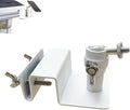 WiTi Stainless Steel Universal Solar Panel Gutter Mount for Eufy, Arlo, Wyze, Reolink Solar Panels and More (White)