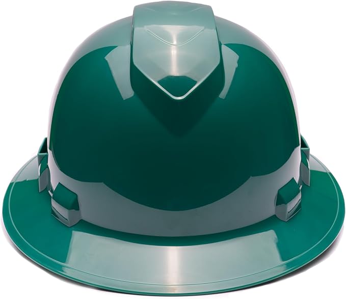 Pyramex Ridgeline Full Brim Vented Hard Hat 4 Point Ratchet Suspension