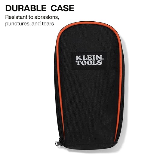 Klein Tools 80196 Digital Multimeter Kit with Case, Manual-Ranging 600V AC/DC Voltage Tester, Tests Batteries, Current, Resistance, Diodes, and Continuity, Protective Carrying Case