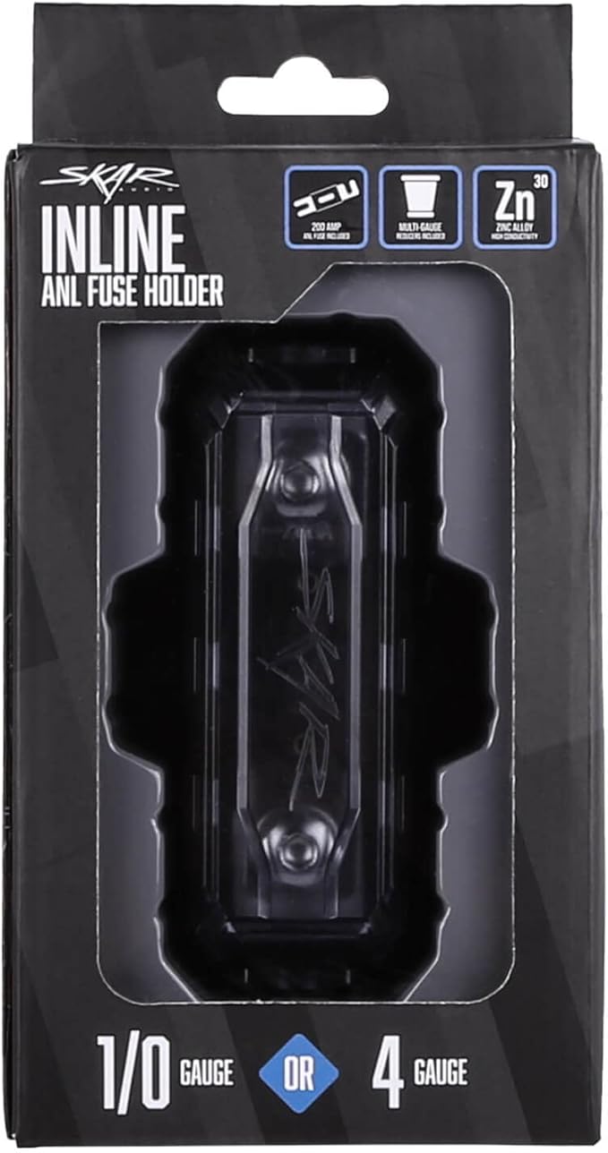 Skar Audio 1/0 or 4 Gauge in-line ANL Fuse Holder with 200 Amp Fuse