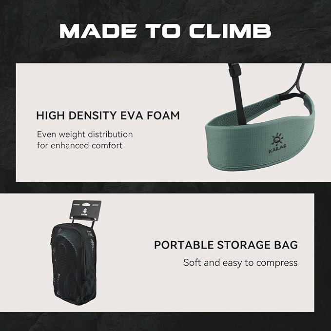 KAILAS Airo Rock Climbing Harness Men Roofing Harnesses Rescue Mountaineering Safety Belt Women Comfortable Lightweight