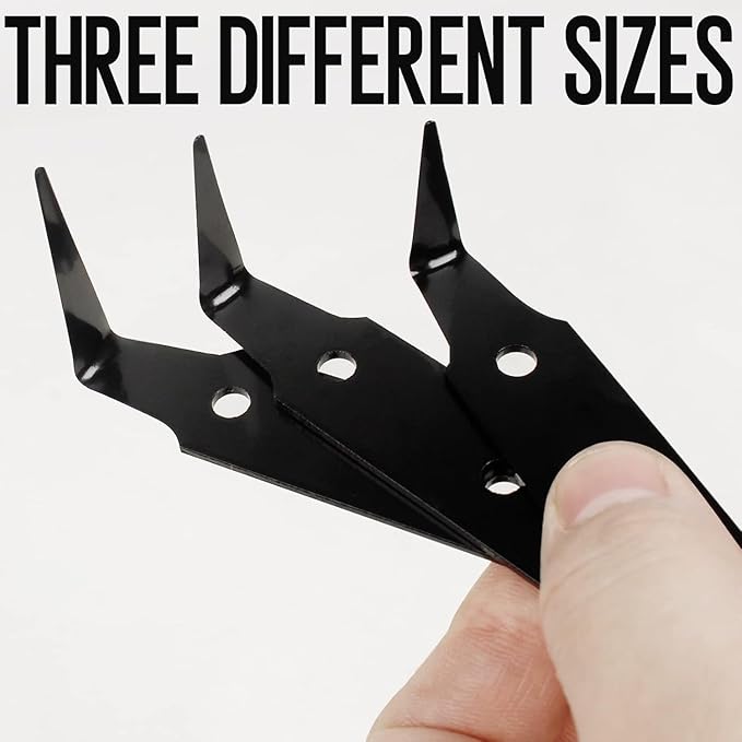 Auto Windshield disassembly Tool, with a Broach Handle, Three Types of Blades, and Two Specifications of Blades