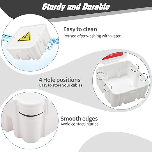 Open Splice Repair Kit (6 Pack), One-Piece Splice Box - 5 Second Installation, Electrical Wire Junction Box