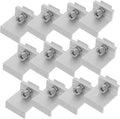 POPETPOP 12pcs Solar Panel Mount Clips Outdoor Fixed Buckle for Photovoltaic Systems Support Bracket Unique Design for Easy Installation
