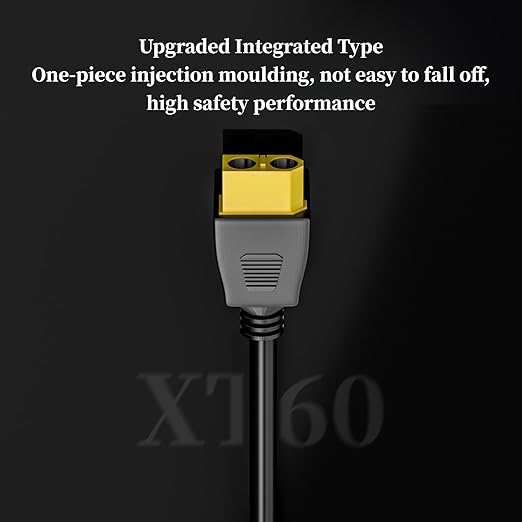 Goupchn 4-in-1 DC Adapter Extension Cable 6.56ft DC5521 to 45A Connector XT60 DC 5.5mm 8mm Connectors for Portable Solar Panel, Power Station